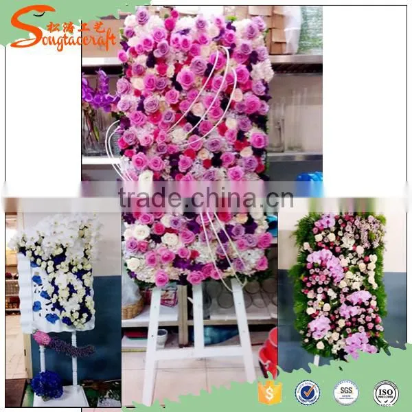 Best Wedding/Event/Home Artificial Silk Hydrangea Rose Flower Wall photo-4