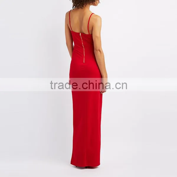 2017 Latest Women Wrap Front Night Dress Asymmetrical Sexy Maxi Dress HSD9893 photo-2