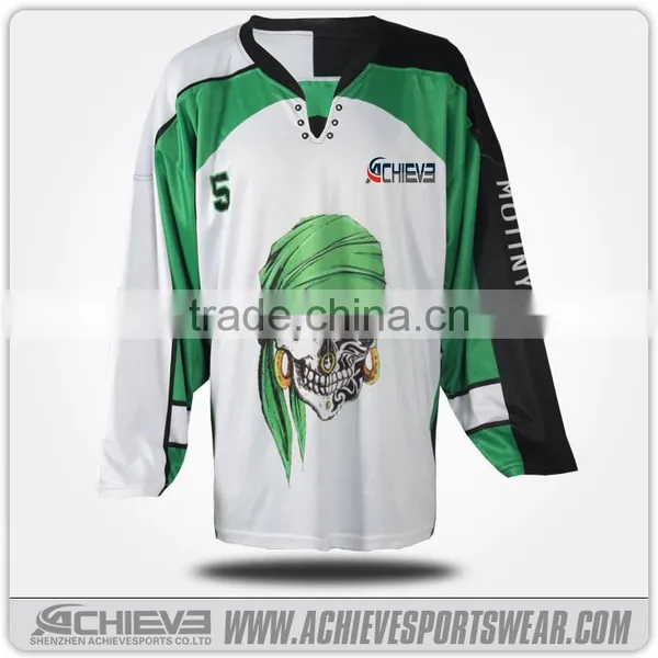 USA League Sublimate Ice Hockey Jersey Hockey Shirts Customized Team Ice Hockey Tops Wholesale photo-3