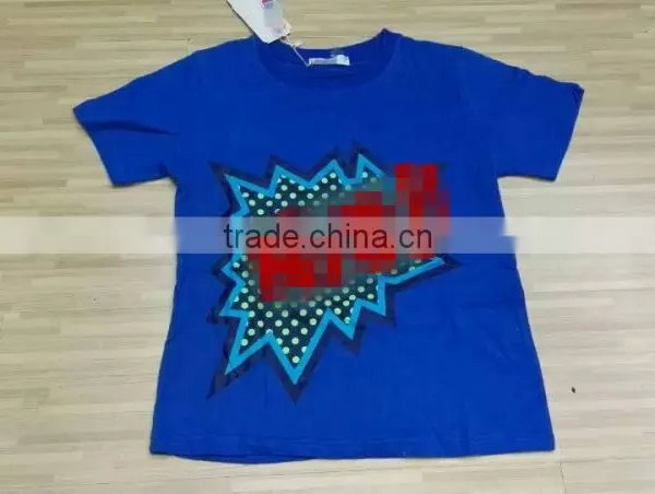 Garments Stocklot Cheap Price Comfortable Boy's Short Sleeve T-shirts Stock Clearance Sale photo-2
