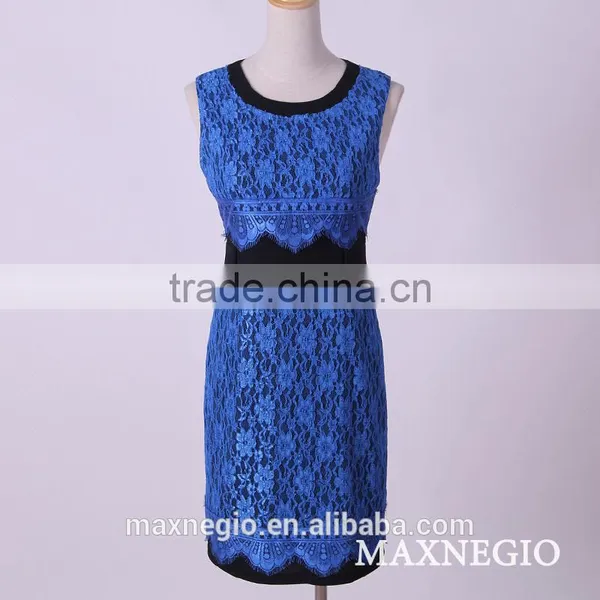 Top Violet Color Fashion Summer Ladies Simple Fashion Dress photo-2