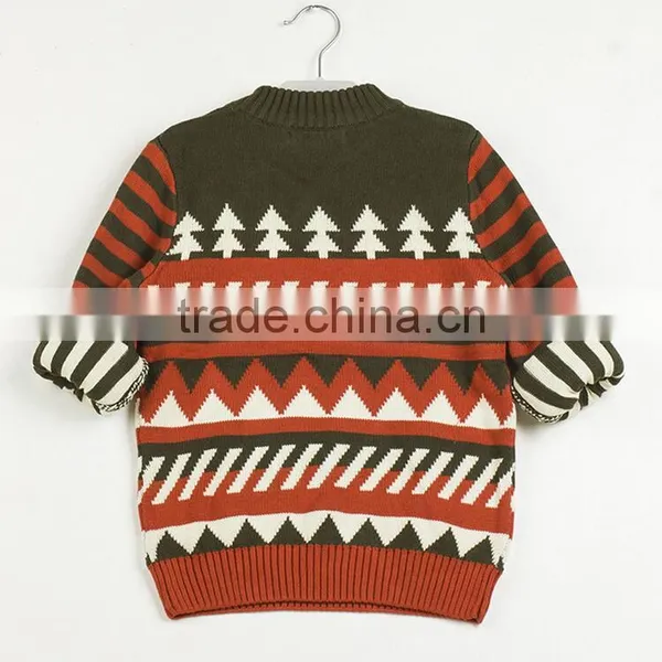 Wholesale Price Stock Children Knitting Sweater Knitwear With Pattern Little Kids Spring Clothings photo-5