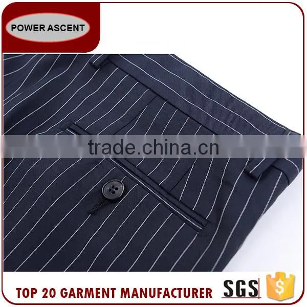 Custom Design New Style Men Suit And Low Price Stripped Arrow Lapel 2 Button Formal Suits photo-5
