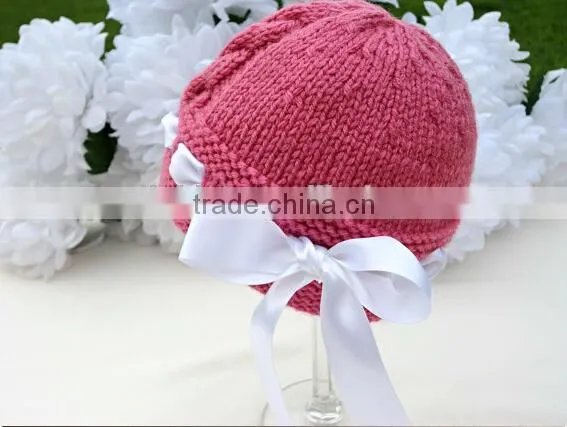 Baby Hand Knitted Hats With Shoes Winter Fashion Crochet Clothes Set For Kids photo-3