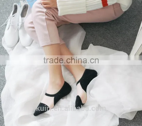 WS-29 Lace Crystal Silk Boat Socks Cat Cotton Sexy for Women Short Socks Afterwards Brand Quality Women Socks photo-4