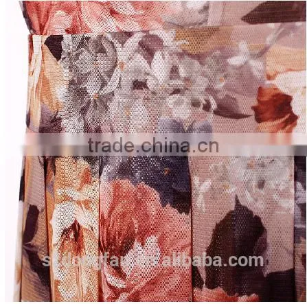 New Design Ladies Clothes Flower Fancy Dress Costumes Custom Dress Shirts With Seeve photo-5