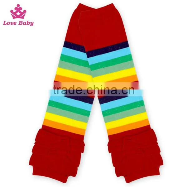 Newest Fashion Cotton Leg Warmer Kid Stripes Knitting Leg Warmer Socks photo-4