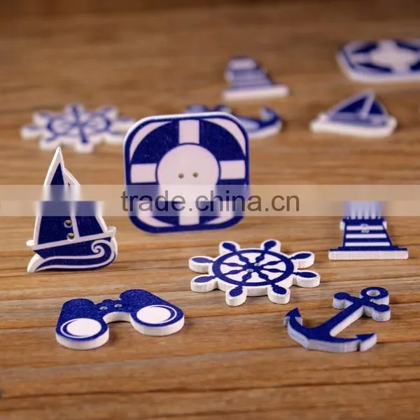 Precision Navigation Series Wood Buttons Coloured Drawing or Pattern photo-2