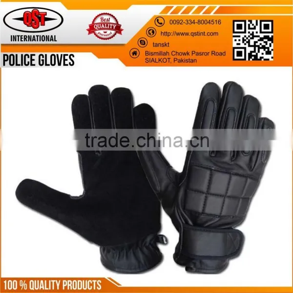 Classic White Nylon Cotton Formal Stretch Police Gloves for Women Mens photo-4
