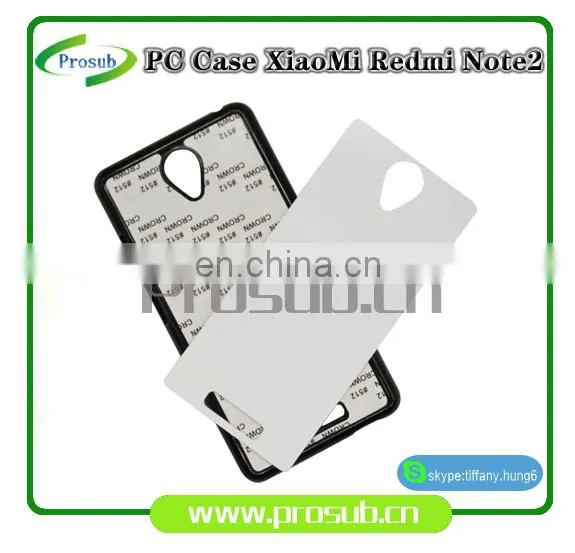 2d Sublimation PC Plastic Blank Smartphone Case Cover for Prosub-XiaoMi Redmi Note2 photo-2