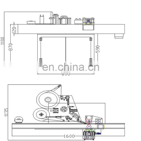 Delta Servo Motor Automatic Fix-point Round Bottle Sticker Labeling Machine With Turntable photo-5