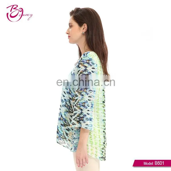 New Style Women Summer Fashion Floral Polyester Casual Garment photo-2
