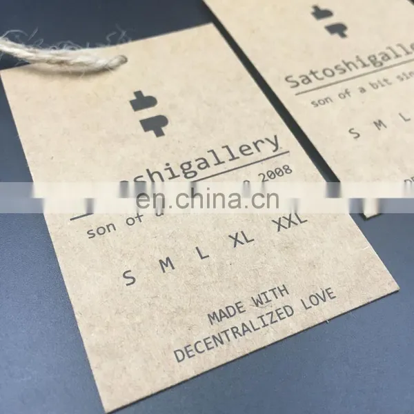 Handmade Pants Leather Patch Label Design Color Garment Jeans Kraft Paper Label photo-3