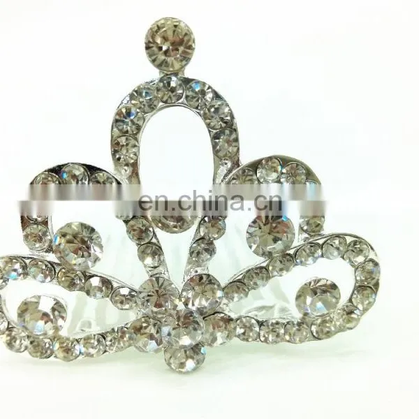 Alloy Crystal Crown Tiaras Wholesale Princess Flower Handmade Bridal Tiaras photo-4