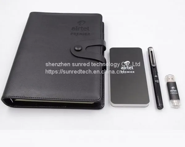 Custom 4 in 1 Christmas Corporate Gift Set, Promotional Business Gift Set Luxury 2018 With Notebook photo-5