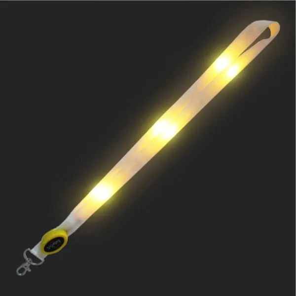 Nylon LED Light up Flashing Lanyard Neck Straps Luminous Glow in the Dark photo-5