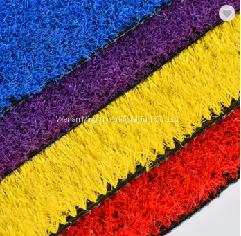 20mm Height Rainbow Colorful Running Track Artificial Turf Grass Mat photo-3