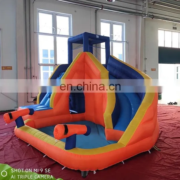 Backyard Inflatable Water Slide Oxford Kids Bouncy Castle With Pool photo-5