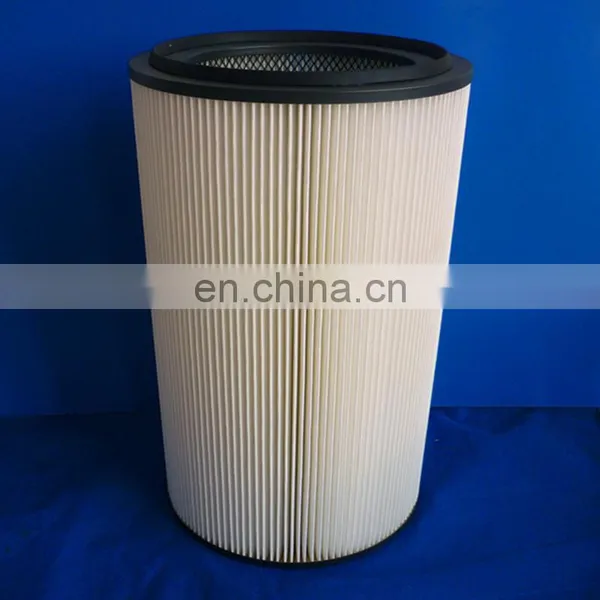 Industrial Air Filter Dust Collector Antistatic Coating Round Air Filter Cartridge