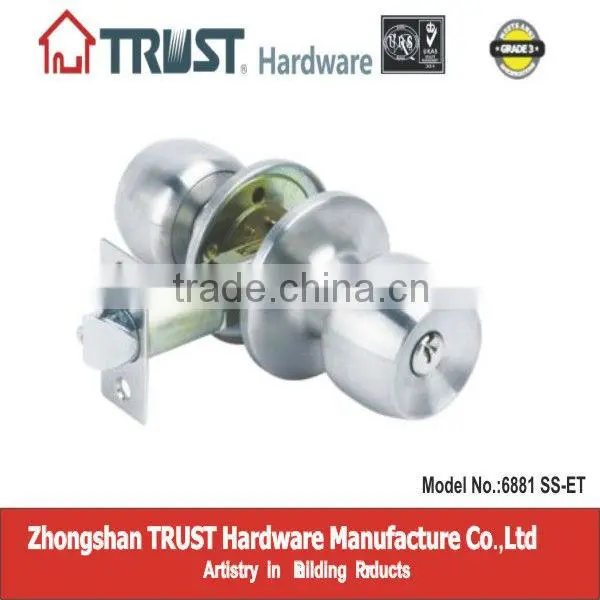 TRUST ANSI Grade 3 High Quality Tubular Knob Lock Series photo-2