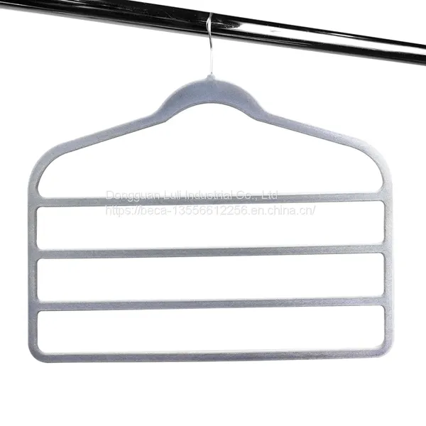 Various Styles Rose Gold Hook Flocking Hanger Non-Skid Velvet Hanger photo-2