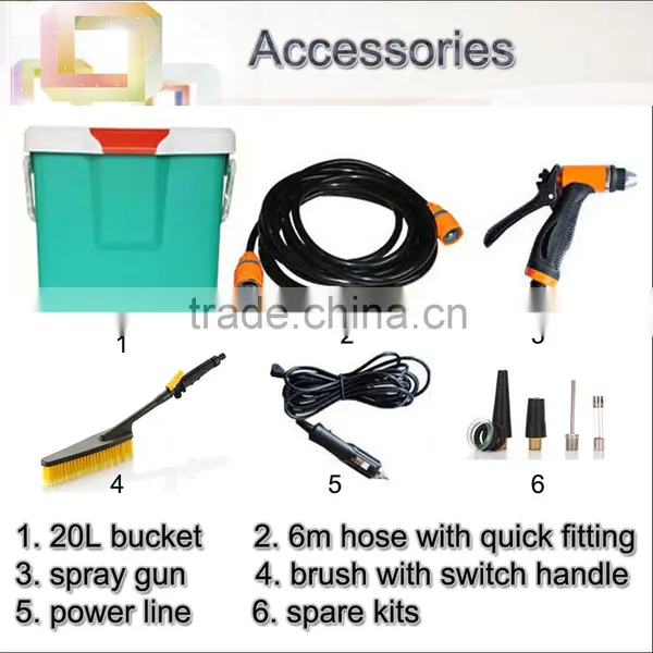 (73023) Portable16L Tank Mutipurpose 12V Battery Pressure Washer Attachments photo-2