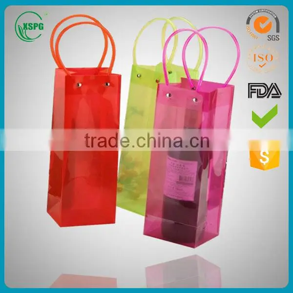 Wholesale Colorful Eco-friendly Clear PVC Wine Ice Bag photo-3