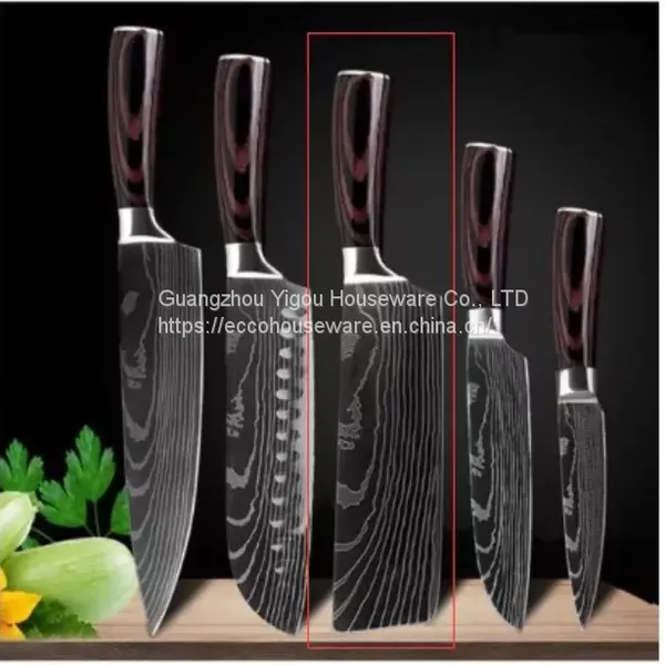 China Supplier New Product 8 Inch Japanese Professional Damascus Steel Kitchen Chefs Knife With Wood Handle photo-3