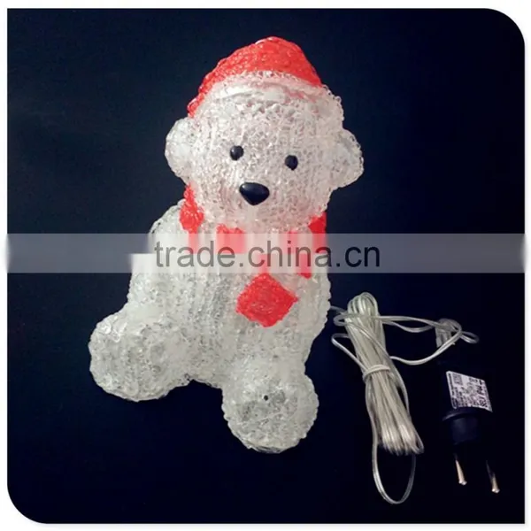 2016 Christmas Holiday Decoration Led 3d Motif Animal Bear Light photo-5
