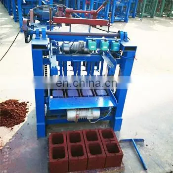 Hot Sale Manual Small Diesel Vibrating Soil Hollow Cement Laying Block Concrete Brick Making Machine photo-2