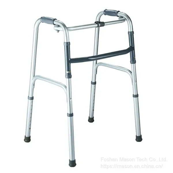 Rollator Walker Adult Single Button Folding Aluminum Walker