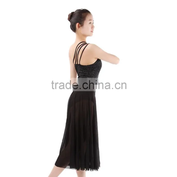 2016 Latest Fashionable Shiny Top Girls Long Latin Dance Performance Dress photo-4