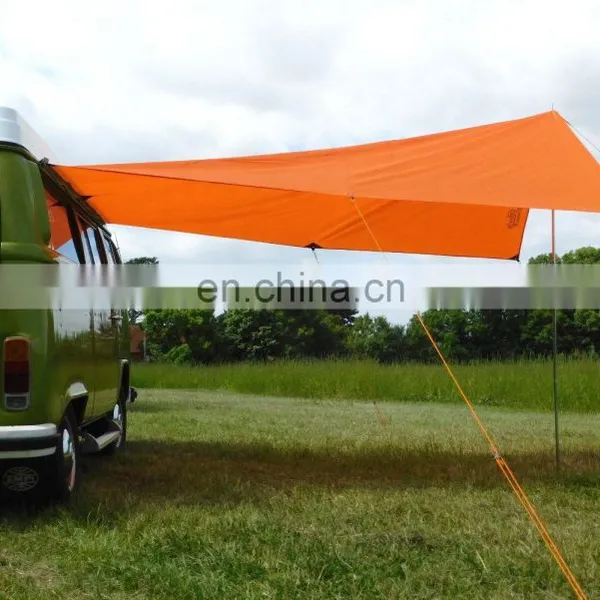 4m*6m Waterproof Oxford Cloth Shade Sail Camper Van Canopy RV Awnings photo-2
