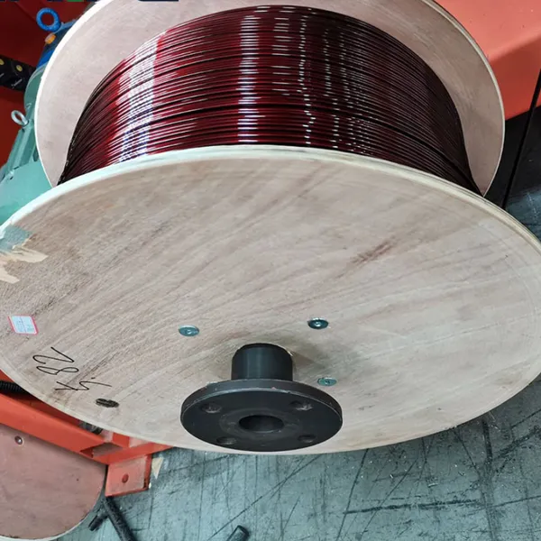 China Supplier of Rectangular Enamelled Aluminum Wire Factory Price Enameled Flat Aluminum Wire photo-5