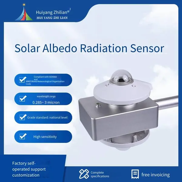 fully automatic solar albedo radiation sensor, solar reflectance sensor, solar net radiation sensor