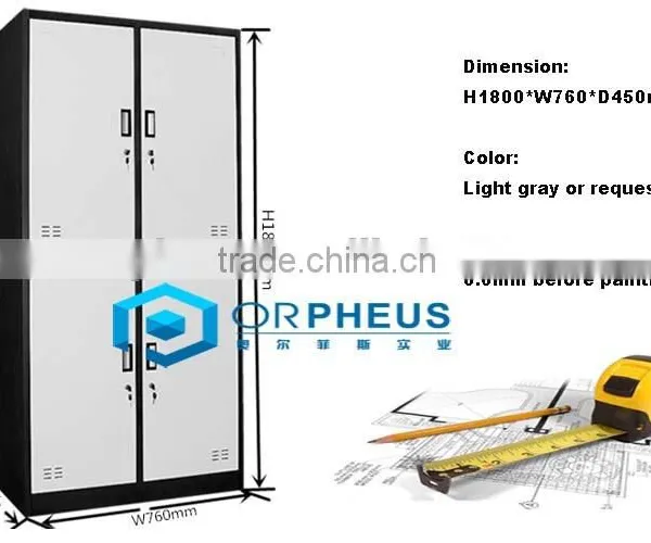 Factory Direct Price Half Height 4 Door Steel Material Office Use Locker photo-3