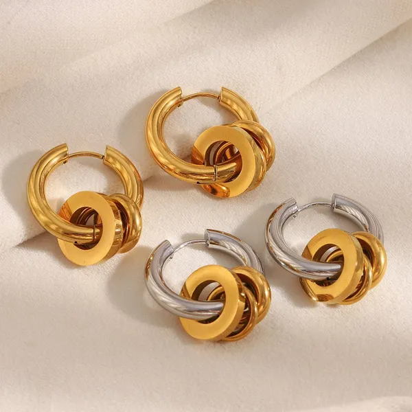 Fashion Jewelry Stainless Steel Earrings for Boutiques Retail Ready Packaging Custom Logo Direct Wholesale photo-2