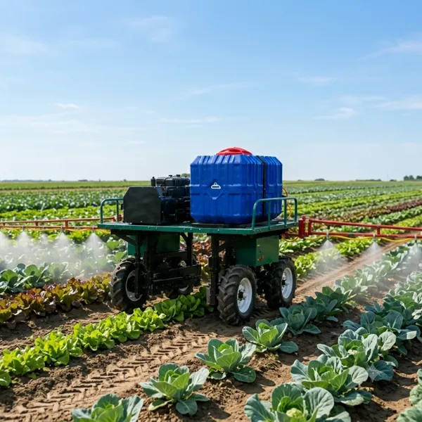 Self Propelled Remote Control Sprayer Vehicle 600L Chemical Tank High Flow Pump for Large Farm Use