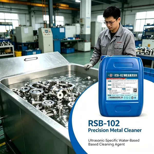 RSB‑102 Прецизионный металлоочиститель, жидкость для очистки промышленных металлических деталей, раствор для глубокой очистки от жира для металлических компонентов