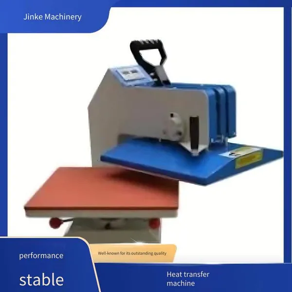 Jinke Machinery Sliding-up Hydraulic Double-station Heat Transfer Machine b, Suitable for Mass Production of Brightly-colored Products photo-4