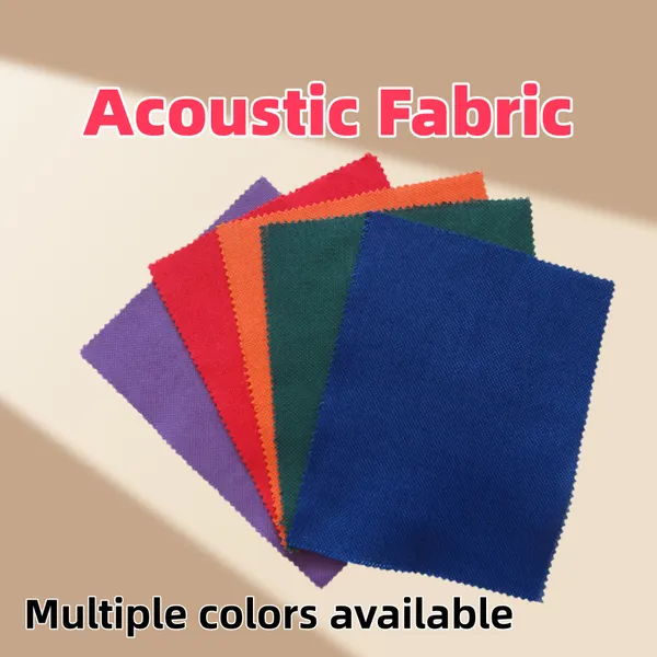 Acoustic Fabric B1 Fire Retardant Sound Absorbing Fabric for Fabric Wrapped Acoustic Panel Wall Ceiling Multiple Colors Custom