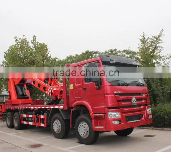 2015 Hot Sale Low Price Howo 8*4 300hp Euro3 30Ton Truck Mounted Crane for Sale Made in China photo-2