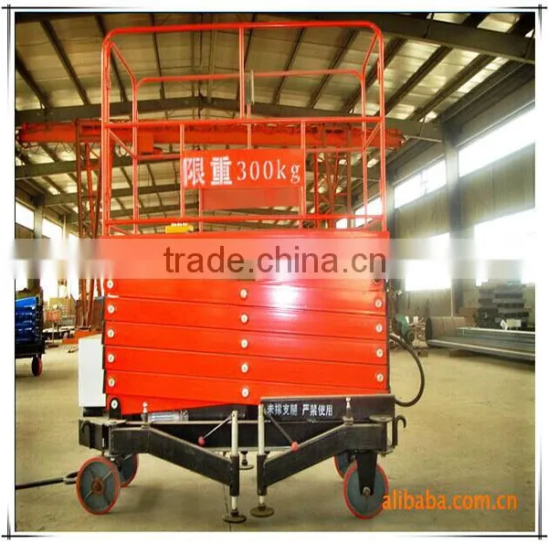 Four Wheels Mobile /battery Powered /outdoor Scissor Lift Platform photo-4
