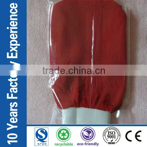 Red Color Kessa Morocco Hammam Scrub Mitt(normal Coarse) photo-5