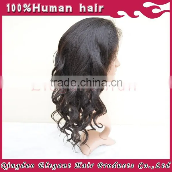 2015 Qingdao Elegant Virgin Hair Brazilian Hair Full Lace Wig for Black Women photo-5