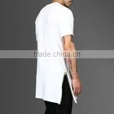 Gold/silver/black Side Zips T-shirt photo-6