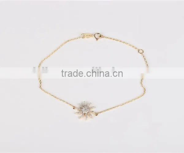 Lovely Star Fish Shape Wholesale 925 Bracelet Silver Bracelet With CZ Bracelet photo-2