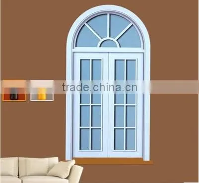High Quality Waterproof Wood Double Glass Windows / Window Grill Design photo-6