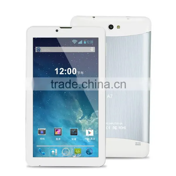 China Factory Wholesale /retail Brand New Cheap 2G/3G SIM 7"inch Android4.2.2 Sliver 16GB Tablet PC photo-2
