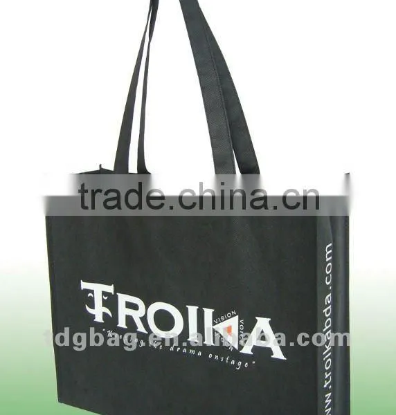 2014 110gsm Black Non Woven Shopping Bag